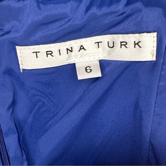 Trina Turk 'Rico' Floral-Print A-Line Mini-Skirt | Bengal Blue Multi | Women’s 6 - Picture 12 of 12